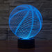 Realistic Basketball 3D Optical Illusion Lamp - 3D Optical Lamp
