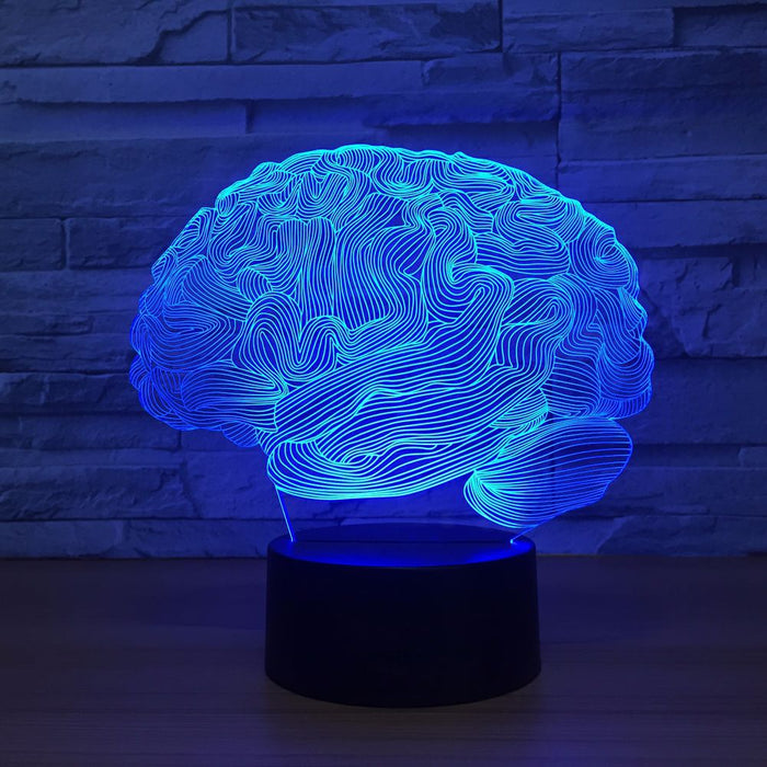 Human Brain 3D Optical Illusion Lamp - 3D Optical Lamp