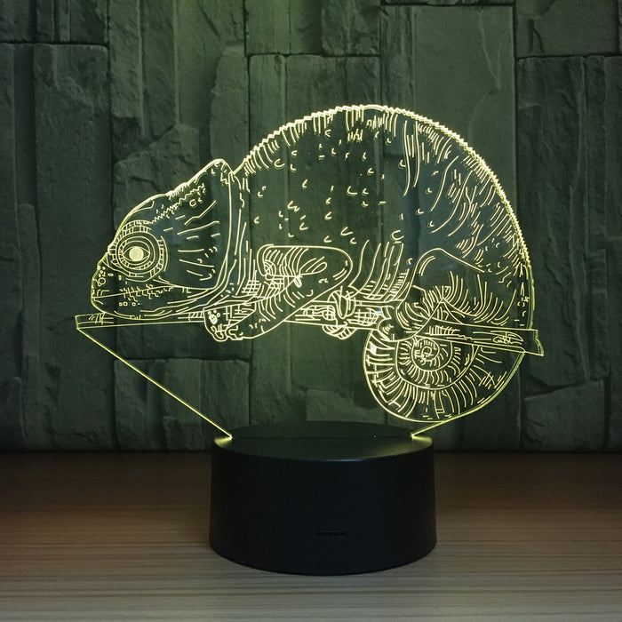 Chameleon 3D Optical Illusion Lamp - 3D Optical Lamp