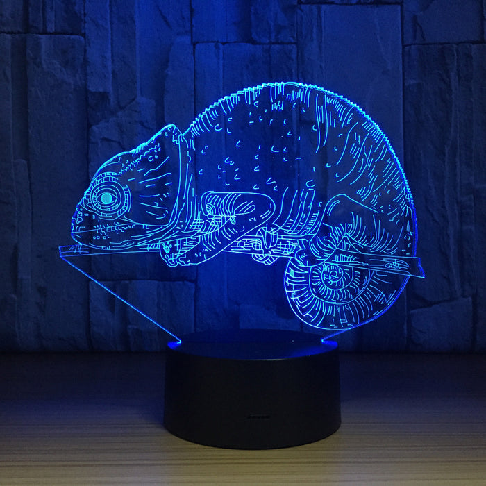 Chameleon 3D Optical Illusion Lamp - 3D Optical Lamp