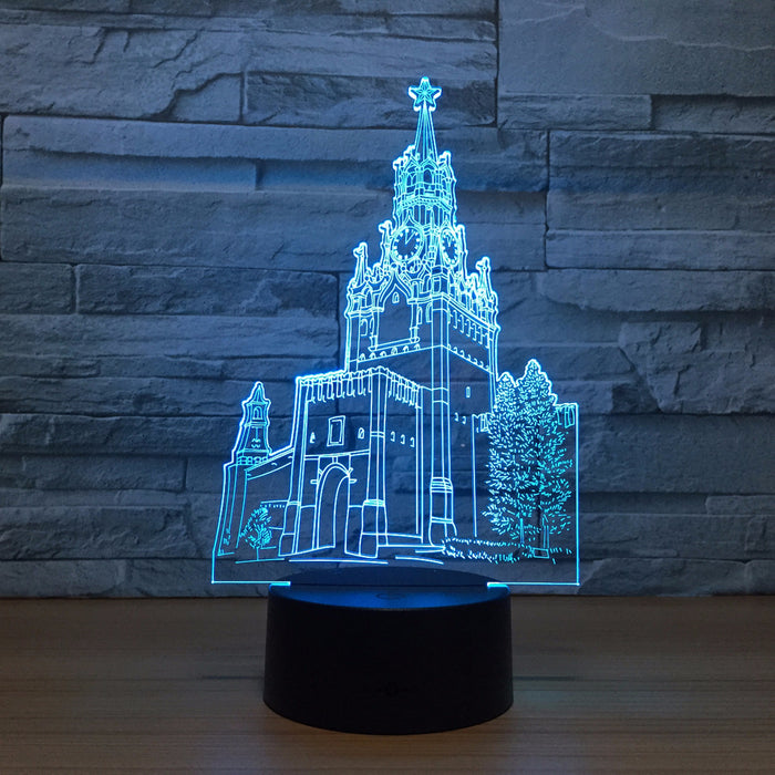 Church 3D Optical Illusion Lamp - 3D Optical Lamp