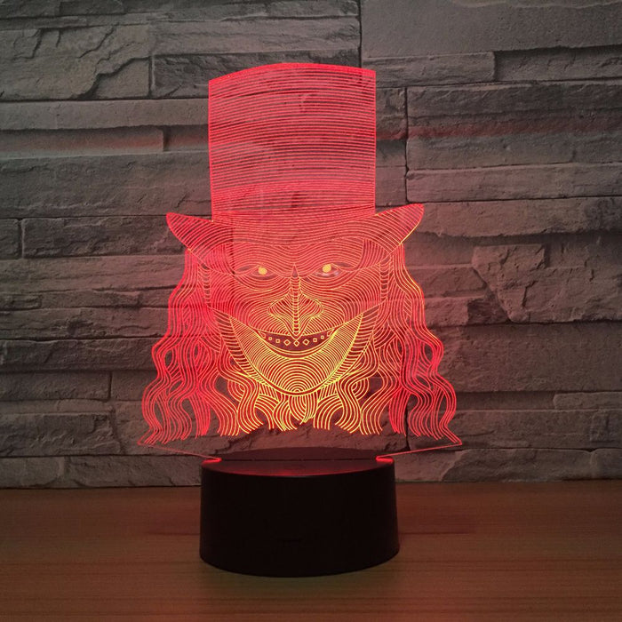 Adorable Clown 3D Optical Illusion Lamp — 3D Optical Lamp