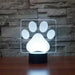 Dog Paw 3D Optical Illusion Lamp - 3D Optical Lamp