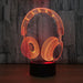 Music Earphone 3D Optical Illusion Lamp - 3D Optical Lamp
