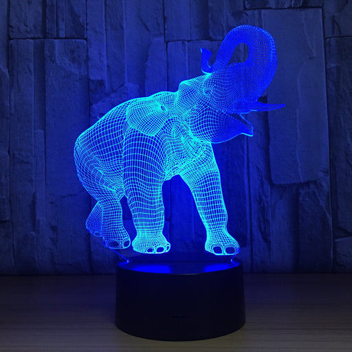 Elephant Touch 3D Optical Illusion Lamp - 3D Optical Lamp