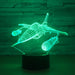 Fighter Aircraft 3D Optical Illusion Lamp - 3D Optical Lamp