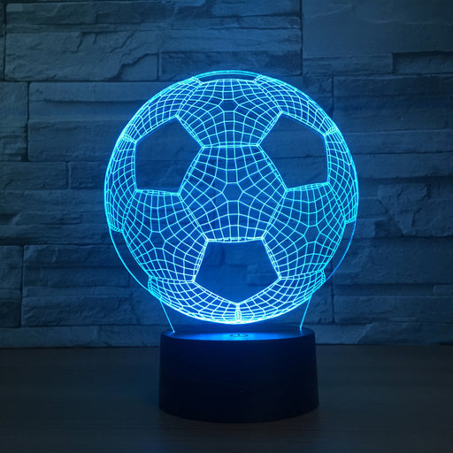 Football Soccer 3D Optical Illusion Lamp - 3D Optical Lamp