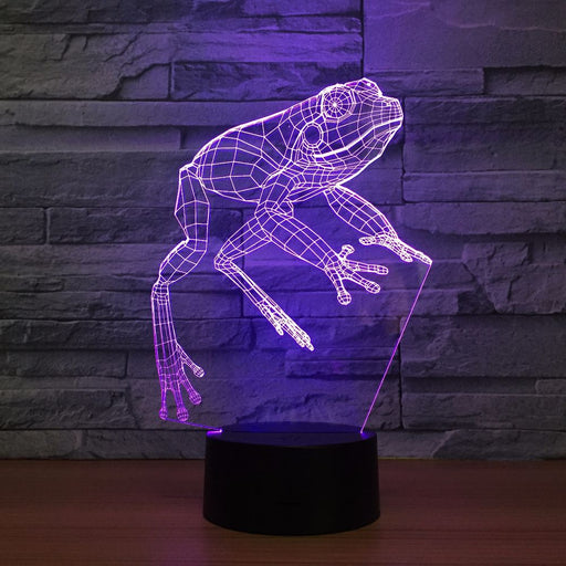 Lovely Frog 3D Optical Illusion Lamp - 3D Optical Lamp