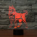German Sheppard Dog 3D Optical Illusion Lamp - 3D Optical Lamp