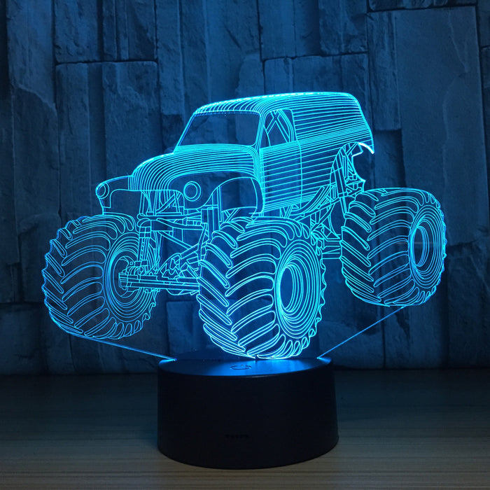 Go-anywhere Vehicle 3D Optical Illusion Lamp - 3D Optical Lamp
