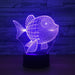 Adorable Goldenfish 3D Optical Illusion Lamp - 3D Optical Lamp