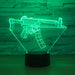 Abstract Machine Gun 3D Optical Illusion Lamp - 3D Optical Lamp