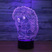 Adorable Hedgehog 3D Optical Illusion Lamp - 3D Optical Lamp