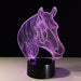 Elegant Horse Head 3D Optical Illusion Lamp - 3D Optical Lamp