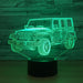 Jeep Inspired Car 3D Optical Illusion Lamp - 3D Optical Lamp