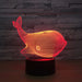 Adorable Whale 3D Optical Illusion Lamp - 3D Optical Lamp