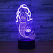 Lovely Mermaid 3D Optical Illusion Lamp - 3D Optical Lamp