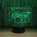 Music Instrument 3D Optical Illusion Lamp - 3D Optical Lamp