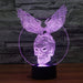 Metal Eagle Skull 3D Optical Illusion Lamp - 3D Optical Lamp
