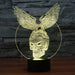 Metal Eagle Skull 3D Optical Illusion Lamp - 3D Optical Lamp
