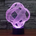 Abstract Crisscrossing Ribbon 3D Optical Illusion Lamp - 3D Optical Lamp