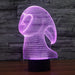 Faceless Winter Ghost 3D Optical Illusion Lamp - 3D Optical Lamp