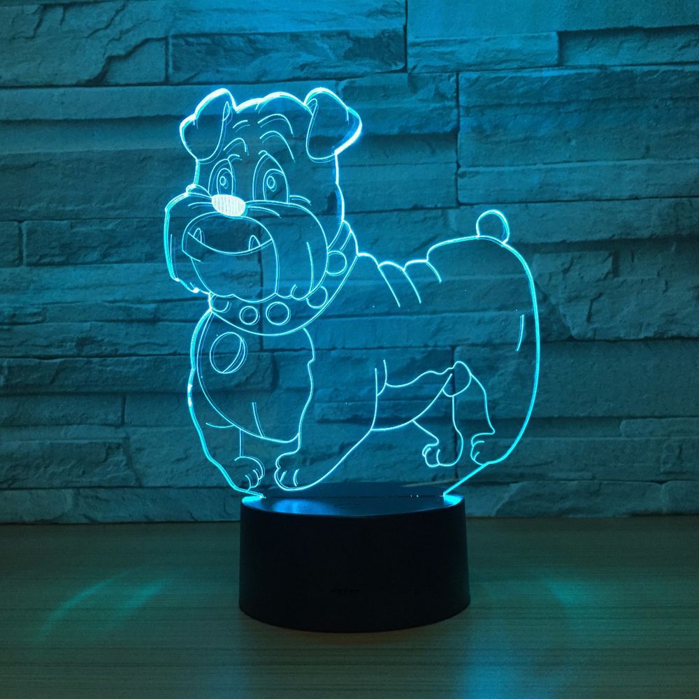 Pet Dog 3D Optical Illusion Lamp — 3D Optical Lamp
