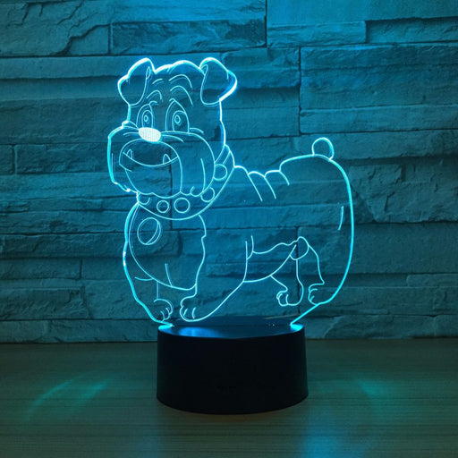 Pet Dog 3D Optical Illusion Lamp - 3D Optical Lamp
