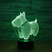 Lovely Pet Dog 3D Optical Illusion Lamp - 3D Optical Lamp