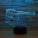 Abstract Pistol 3D Optical Illusion Lamp - 3D Optical Lamp