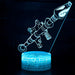 Fortnight Scar Gun 3D Optical Illusion Lamp - 3D Optical Lamp