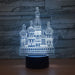 Russian Castle 3D Optical Illusion Lamp - 3D Optical Lamp