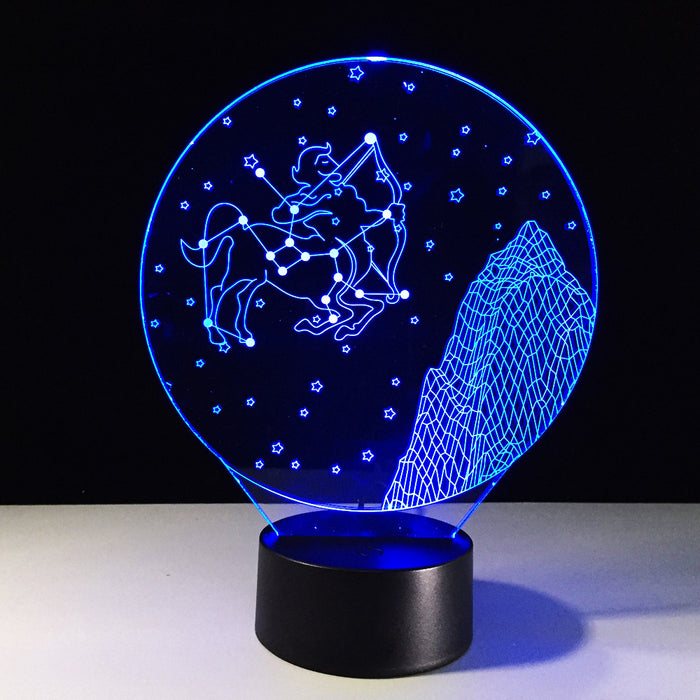 Sagittarius Horoscope 3D Optical Illusion Lamp - 3D Optical Lamp