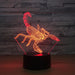 Adorable Scorpion 3D Optical Illusion Lamp - 3D Optical Lamp