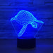 Adorable Turtle 3D Optical Illusion Lamp - 3D Optical Lamp