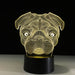 Shar Pei Dog 3D Optical Illusion Lamp - 3D Optical Lamp