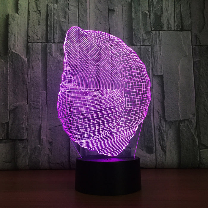 Sea Snail 3D Optical Illusion Lamp - 3D Optical Lamp