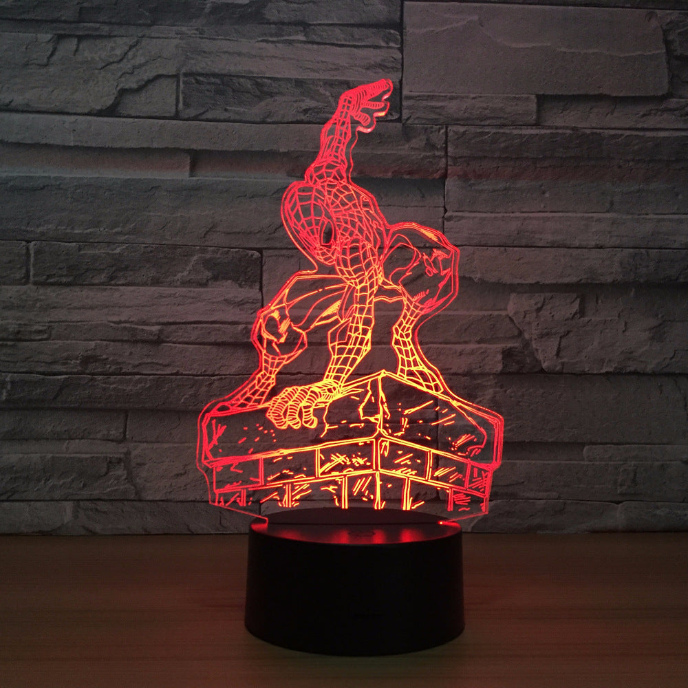 Marvel Inspired Spider Man 3D Optical Illusion Lamp — 3D Optical Lamp