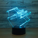 Strafing Plane 3D Optical Illusion Lamp - 3D Optical Lamp