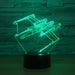 Strafing Plane 3D Optical Illusion Lamp - 3D Optical Lamp