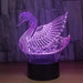 Abstract Swan 3D Optical Illusion Lamp - 3D Optical Lamp