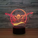 Swimming Butterfly Stroke 3D Optical Illusion Lamp - 3D Optical Lamp