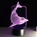 Swimming Dolphin 3D Creative Visual Lamp - 3D Optical Lamp
