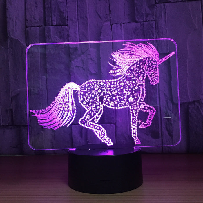 Unicorn Touch 3D Optical Illusion Lamp - 3D Optical Lamp
