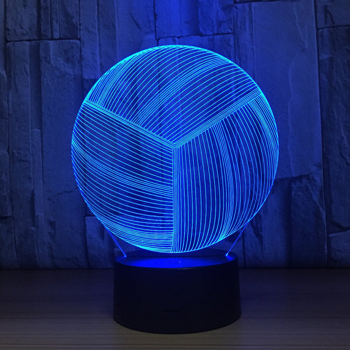 Volleyball 3D Optical Illusion Lamp - 3D Optical Lamp