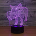 Wild Pig 3D Optical Illusion Lamp - 3D Optical Lamp